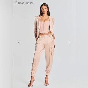 Retrofete ELUASElegant Women's SATIN PANTS, SZ M